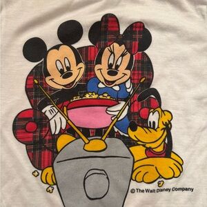 Vintage 1980s Disney Graphic Crop Short Sleeve Mickey Mouse‎ medium (8)